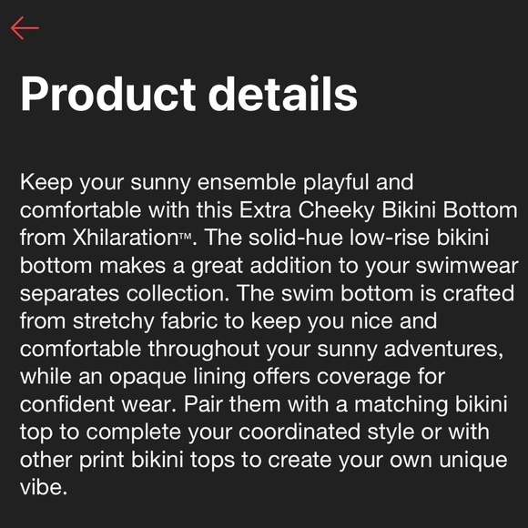 TARGET XHILARATION Pink Bikini Swim Bottoms Low-Rise Extra-Cheeky Lightweight L - Picture 8 of 16